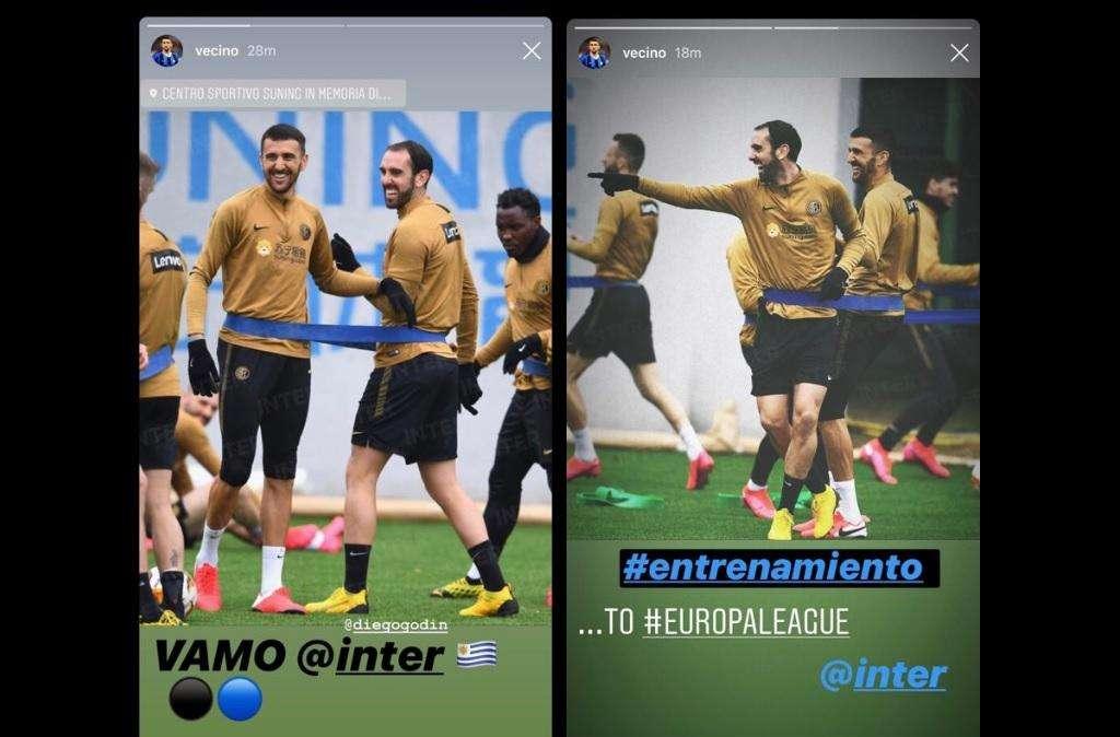Vecino si carica in vista del Ludogorets: "Andiamo Inter!"