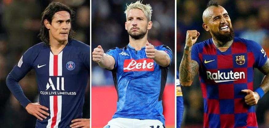Sky - Il piano di Conte per vincere subito: Cavani, Mertens e Vidal nel mirino. Big da affiancare a giovani dal grande futuro