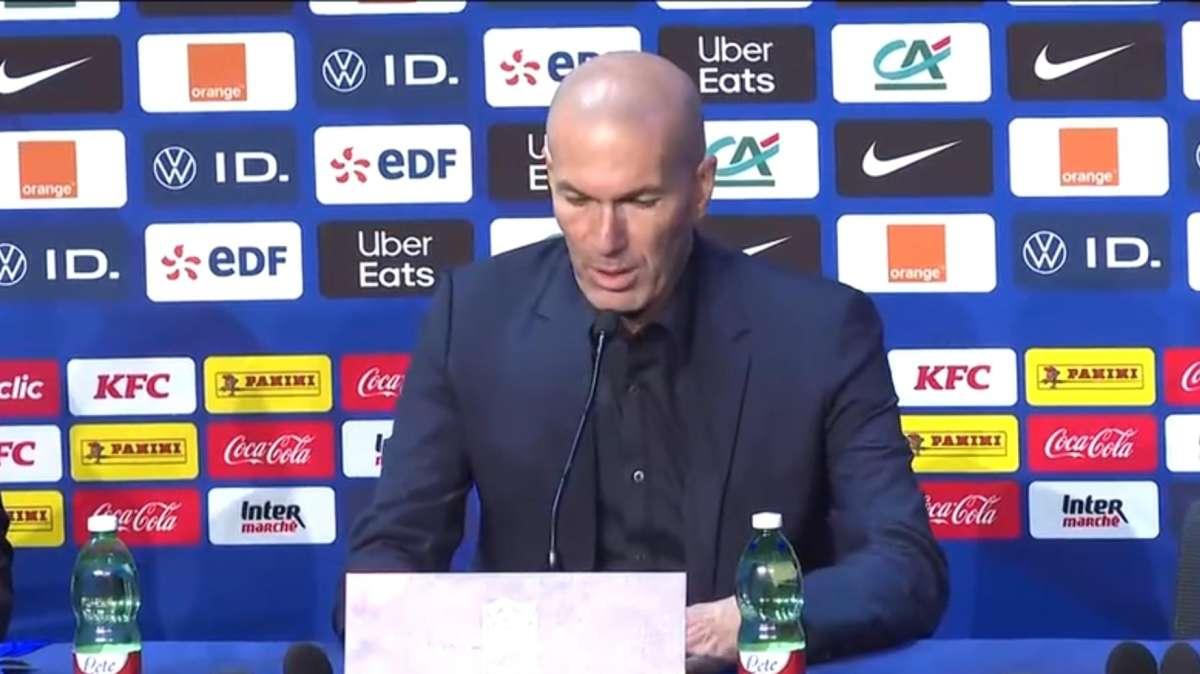 Francia, Zidane: "Non so se il pari è giusto ma l'Italia ha fatto la sua buona partita"