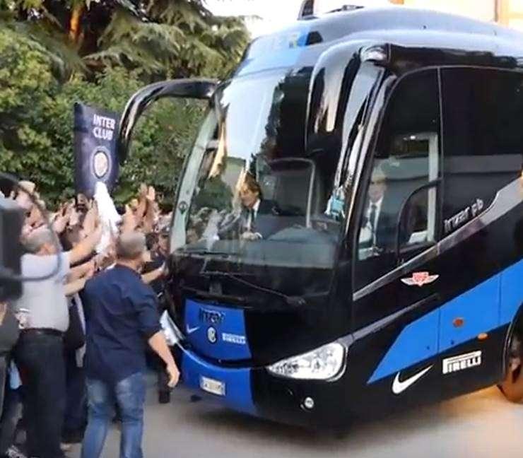VIDEO - Tutto l'affetto dei tifosi per l'Inter a Benevento