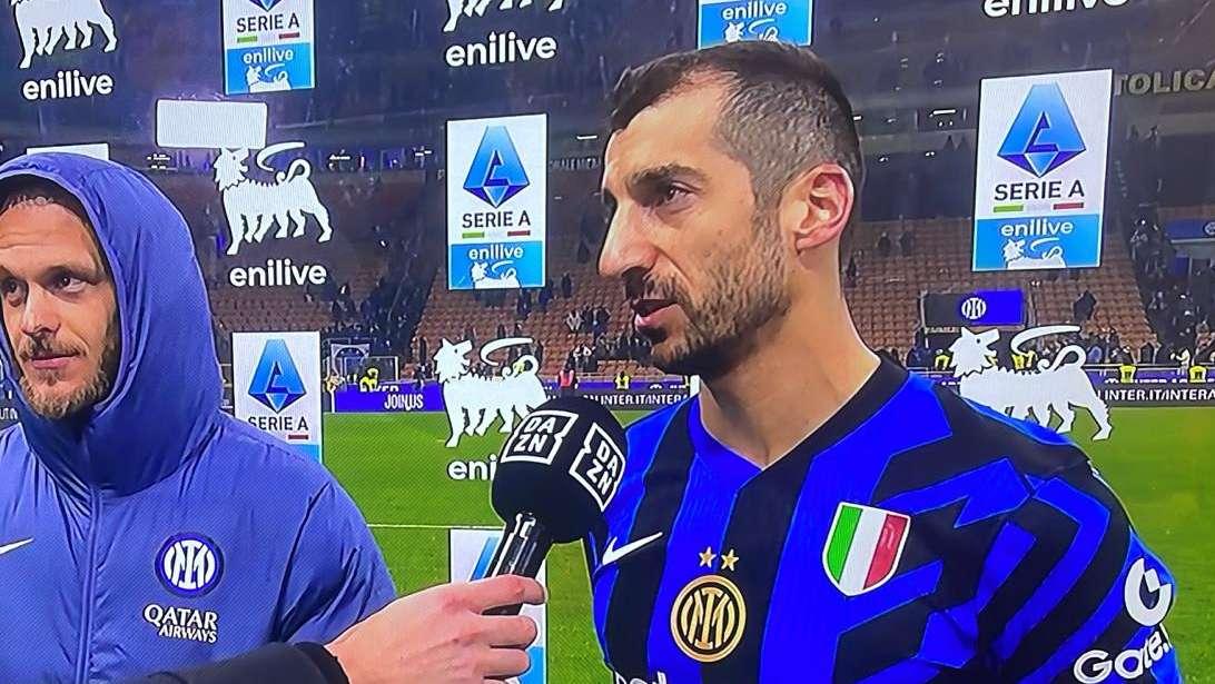 Mkhitaryan al 90': "L'assist a Barella? Niente di speciale. Il mio segreto sono i miei compagni"