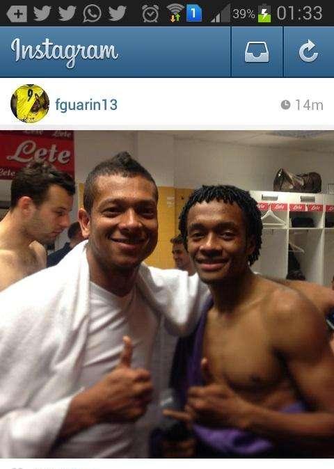 FOTO - Guarin-Cuadrado, a fine partita è pace fatta