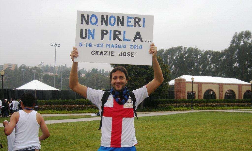 Carlo, il tifoso nerazzurro, con il suo 'epitaffio'