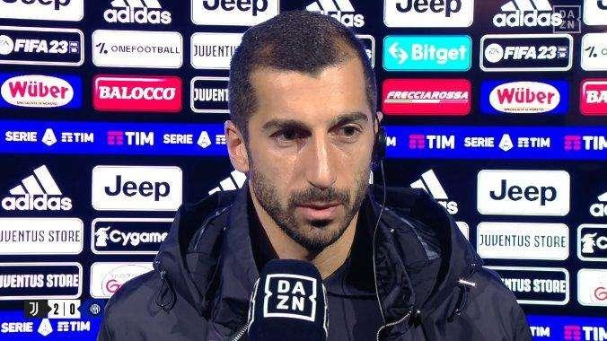 Mkhitaryan a DAZN: "Tre punti lasciati perché meritavamo di più. Ci siamo persi dopo l'1-0"