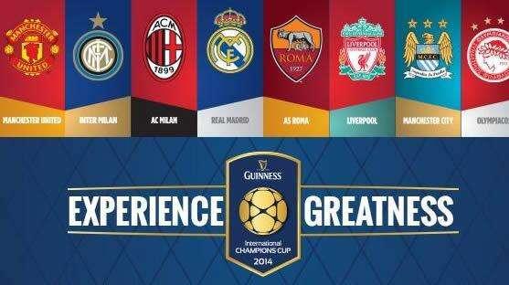 Gironi, calendario e orari, format, finale e diretta tv: tutti i dettagli circa la Guinness International Champions Cup