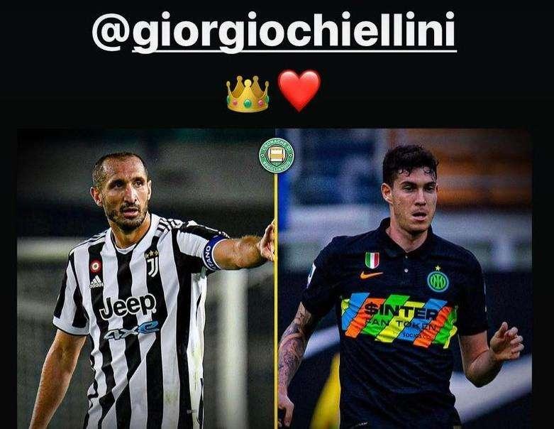 Chiellini incorona Bastoni come suo erede in Nazionale: arriva l'apprezzamento dell'interista 