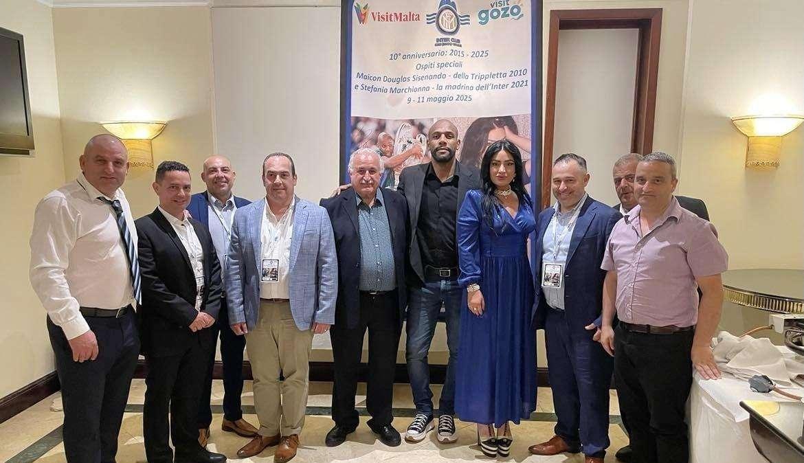Decimo anniversario dell'Inter Club Gozo: presente anche Maicon