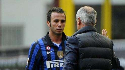 Pazzini, gesto un po' polemico dopo il gol