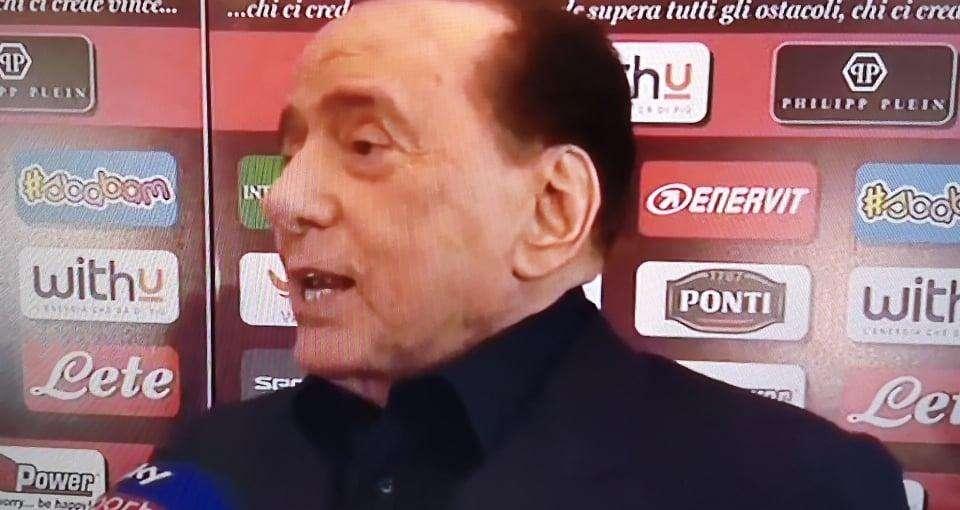 Berlusconi: "Guardando l'Inter in tv mi sono ritrovato a simpatizzare per loro. Ma nel derby tiferò Milan"