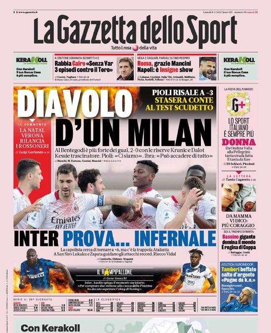 Prima GdS - Inter, prova infernale. Stasera c'è la trappola Atalanta