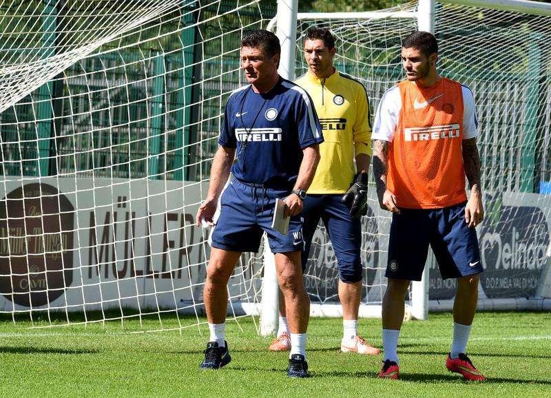SEDUTA MATTUTINA 18.07.14 - Mazzarri, oggi test di 4-3-3: le varianti. Maurito di tacco e Kovacic provato da ala, poi i torelli