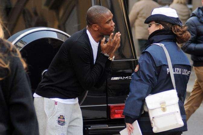 38 euro di multa, ma Eto'o non ci sta