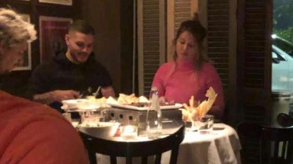 Icardi e Wanda a cena a Milano