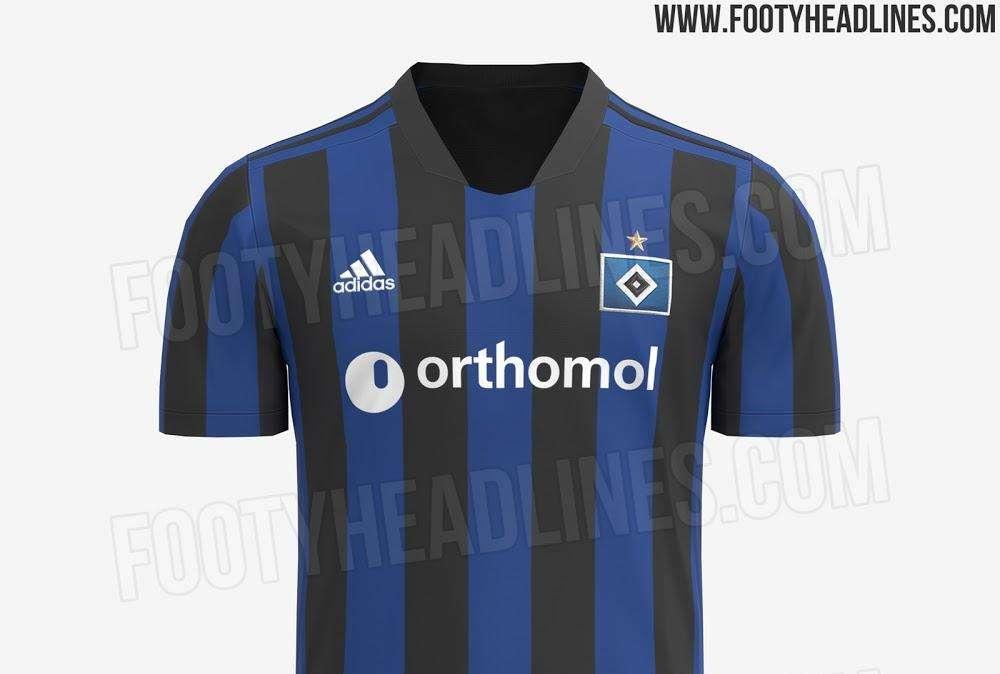 Amburgo, pronta una nuova maglia in stile Inter: strisce nerazzurre per il 2021-2022