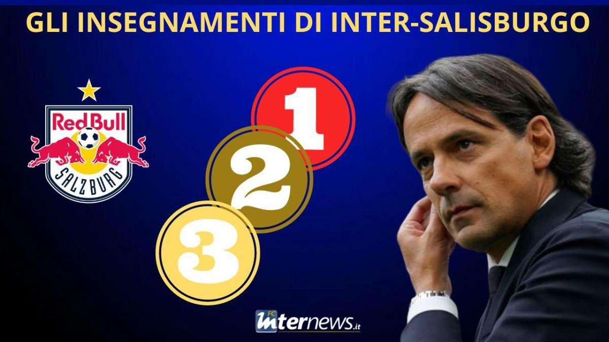 I 3 INSEGNAMENTI di INTER-SALISBURGO 