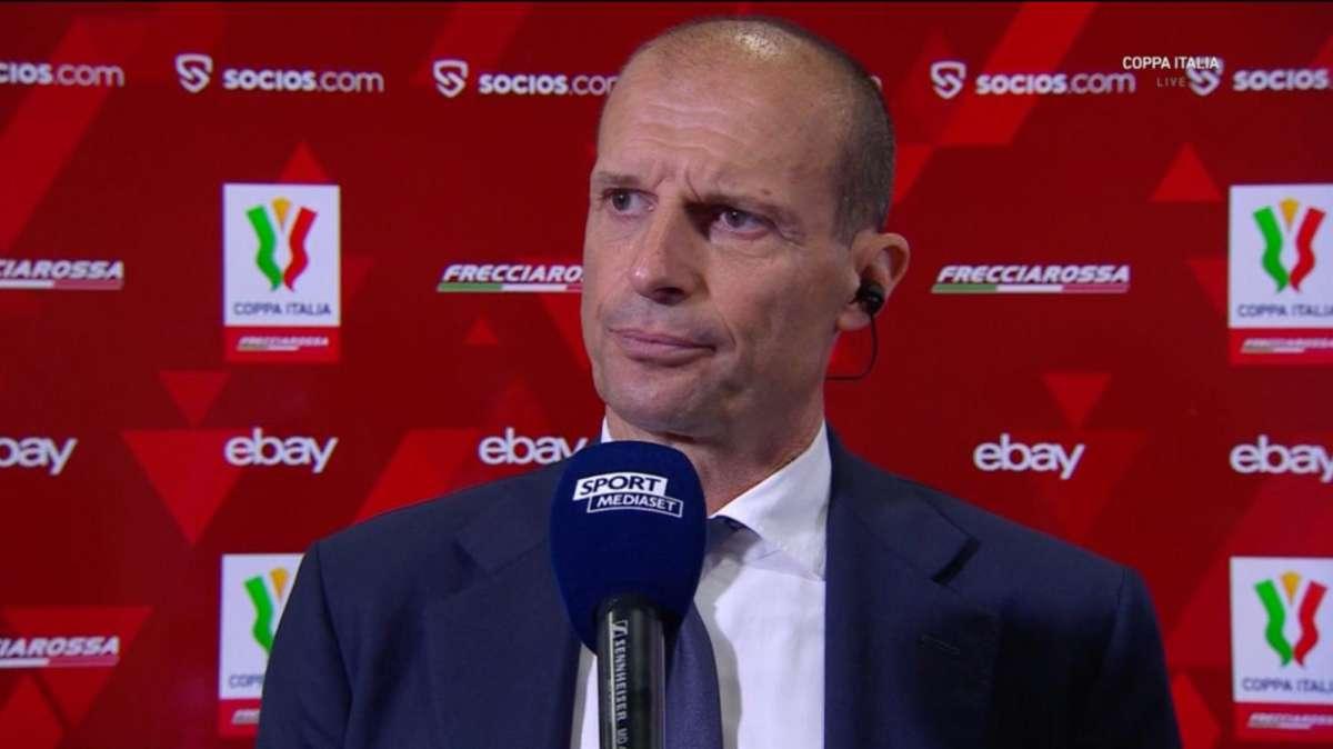 Juventus, Allegri a SM: "L'espulsione? Uno dell'Inter mi ha dato una pedata. Complimenti a chi ha vinto"