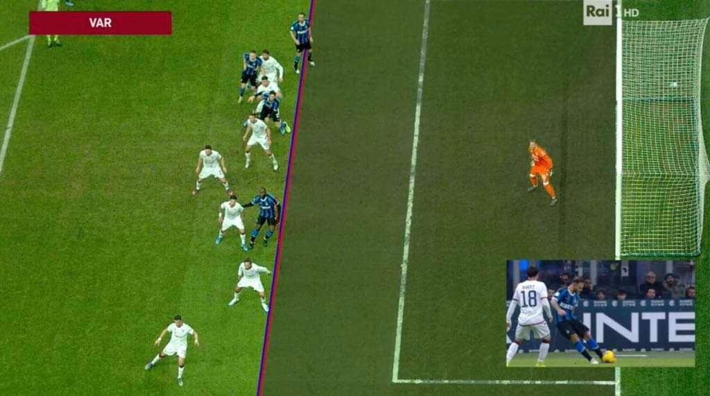 L'offside sul gol di Lukaku