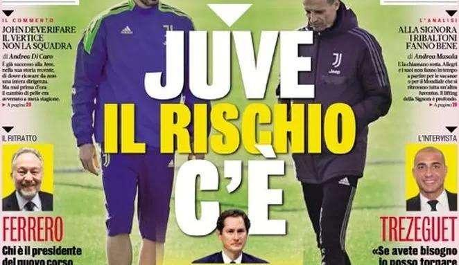 Prima GdS - Juve, il rischio c'è. Allegri voleva dimettersi, Elkann lo conferma