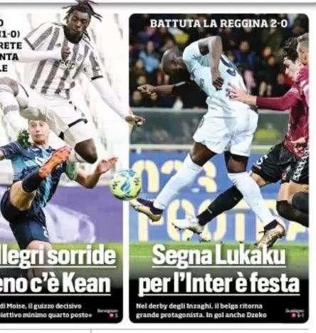 Prima CdS - Segna Lukaku, per l'Inter è festa