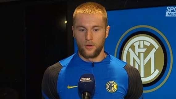 Skriniar: "Le voci sul Tottenham? Non giocavo tantissimo e non ero molto contento, ma volevo rimanere all'Inter"