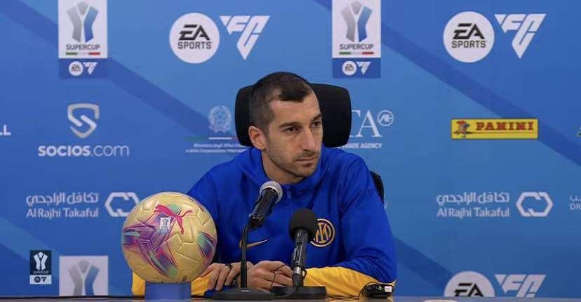 Mkhitaryan in conferenza: "Sento di essere tornato al top. Futuro in Arabia? Sto bene all'Inter"