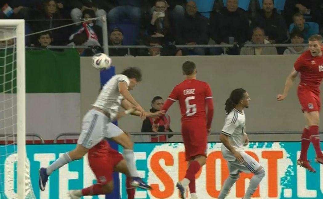 Adani esalta Pio nel pt di Lussemburgo-Italia, lui torna in campo e fa 1-0