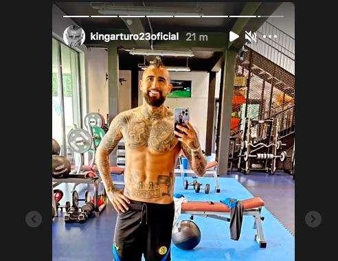 Niente Napoli-Inter, Vidal lavora ad Appiano: cyclette e palestra per trovare il top della forma 