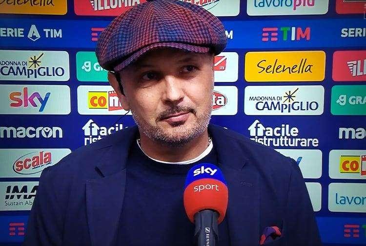 Bologna, Mihajlovic a Sky: "Non ho visto azioni manovrate dell'Inter, ci è mancato solo il gol"