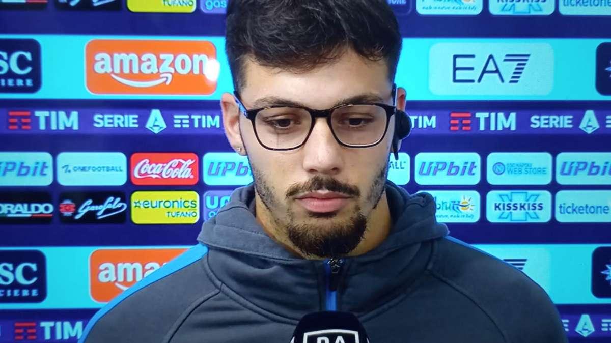 Napoli, Gaetano a DAZN: "Vi spiego il mio gol. Spalletti? Le sue parole fanno piacere"