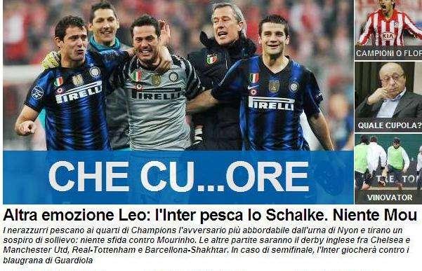 Tuttosport sull'Inter: ironia e... un errore clamoroso!