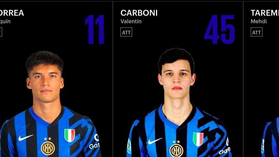 L'Inter riabbraccia Valentin Carboni e... gli assegna il numero di maglia: l'argentino indosserà di nuovo la 45 