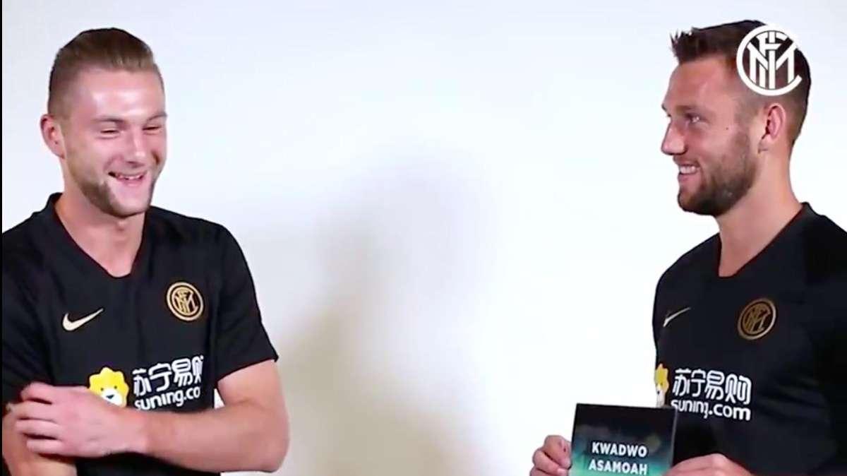 VIDEO - Chi indovina più nomi? Inter Games, Skriniar sfida De Vrij