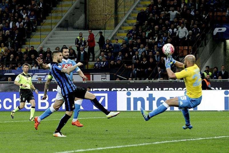 Efficacia Inter: 5 tocchi in area azzurra e 2 gol