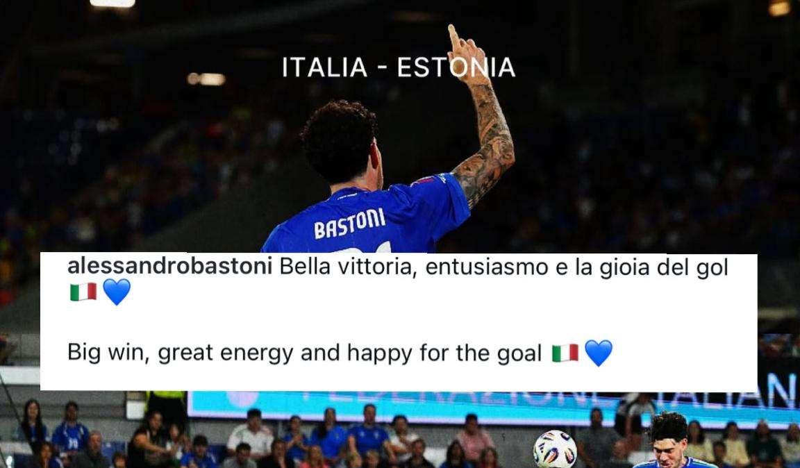 Bastoni torna ad esultare anche con la sua Italia: "Bella vittoria, entusiasmo e la gioia del gol"