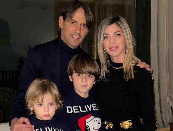 Cenone in famiglia per la famiglia Inzaghi. La compagna del Mister: "Felice Natale a tutti"