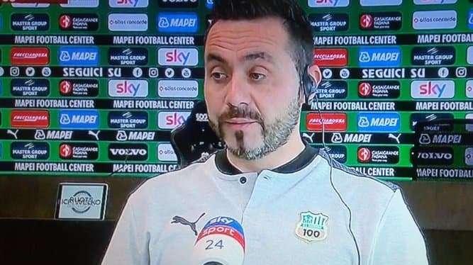 Sassuolo, De Zerbi: "Out Caputo e Defrel, Berardi c'è. Inter forte, ma noi in campo con coraggio"