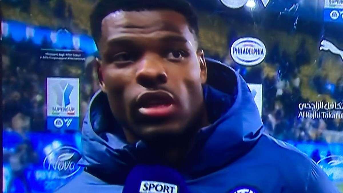 Dumfries a SM: "Contento per il gol ma soprattutto per la vittoria. Milan o Juve in finale? Non ho preferenze"