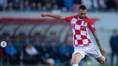 Croazia, 4-0 alla Slovacchia: Marcelo Brozovic esulta su Instagram