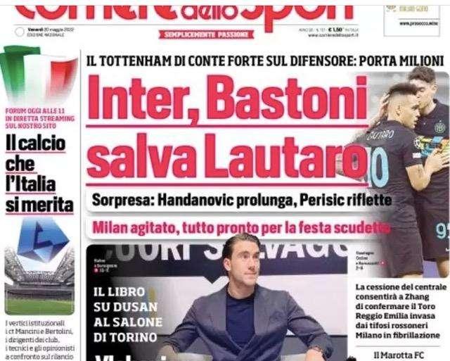 Prima CdS - Inter, Bastoni salva Lautaro 