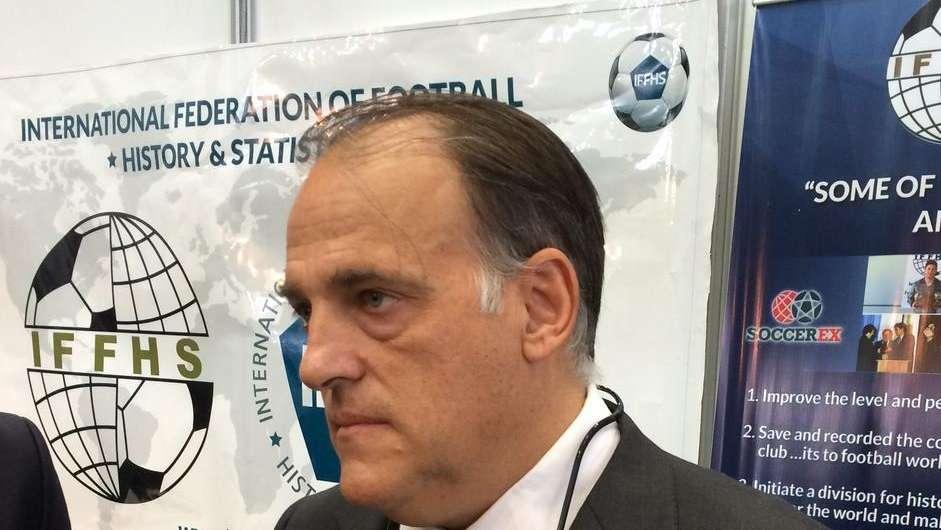 Tebas: "La Superlega non si farà nei prossimi 100 anni! Solo De Laurentiis ha detto sì. E su Perez..."