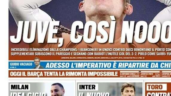Prima pagina TS - Il nuovo muro di Conte