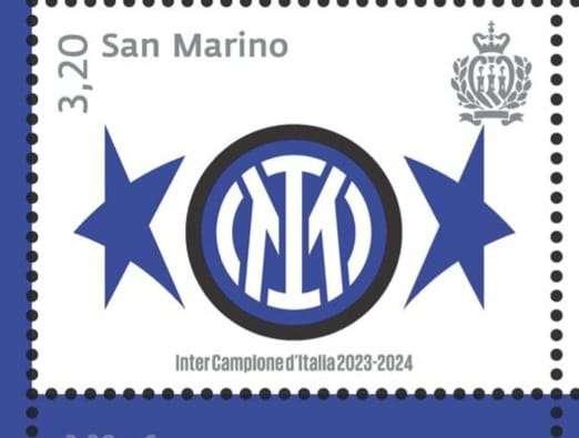 San Marino celebra la seconda stella dell'Inter: dal 15 giugno francobollo ad hoc delle Poste locali