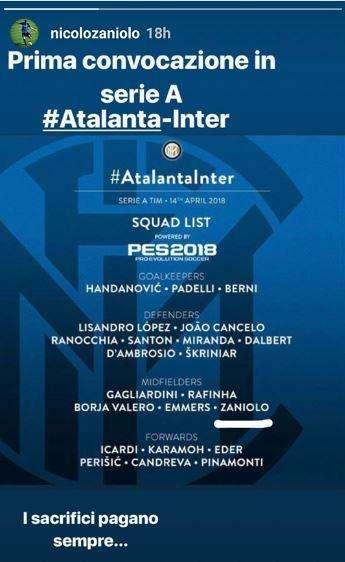 Zaniolo, prima convocazione in Serie A: "I sacrifici pagano sempre"