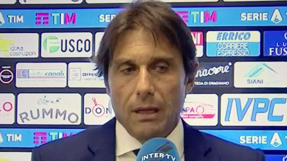 Conte a InterTv: "La squadra diverte e gioca per segnare più degli altri. Dobbiamo migliorare nell'equilibrio di squadra"