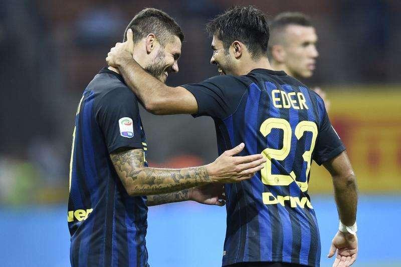 Eder e Candreva il 18 ottobre all'Inter Store Milano