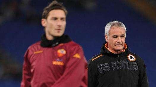 Ranieri-Totti, abbracci e sorrisi a Fiumicino!