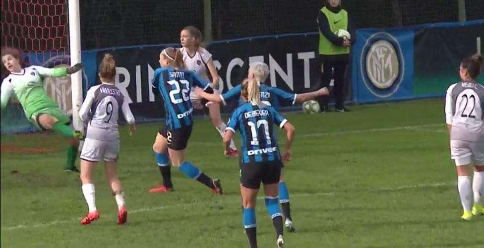 Il gol di Irene Santi