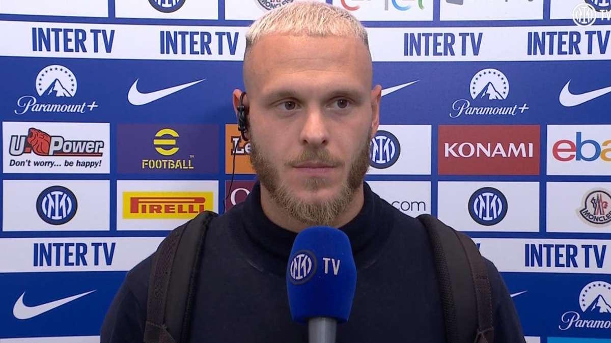 Dimarco a ITV: "I miei numeri? Fa piacere, ma conta la squadra. Noi non cantiamo niente, avanti così"