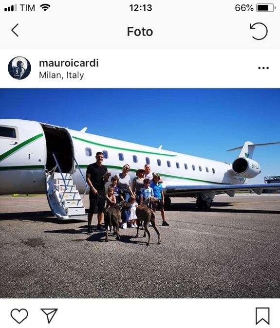 Icardi, ultimi giorni di vacanze: "Bye bye Milano"