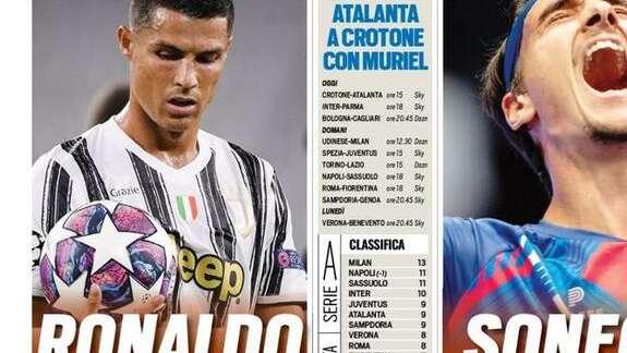 Prima pagina TS - Inter, assalto alla vetta senza Lukaku